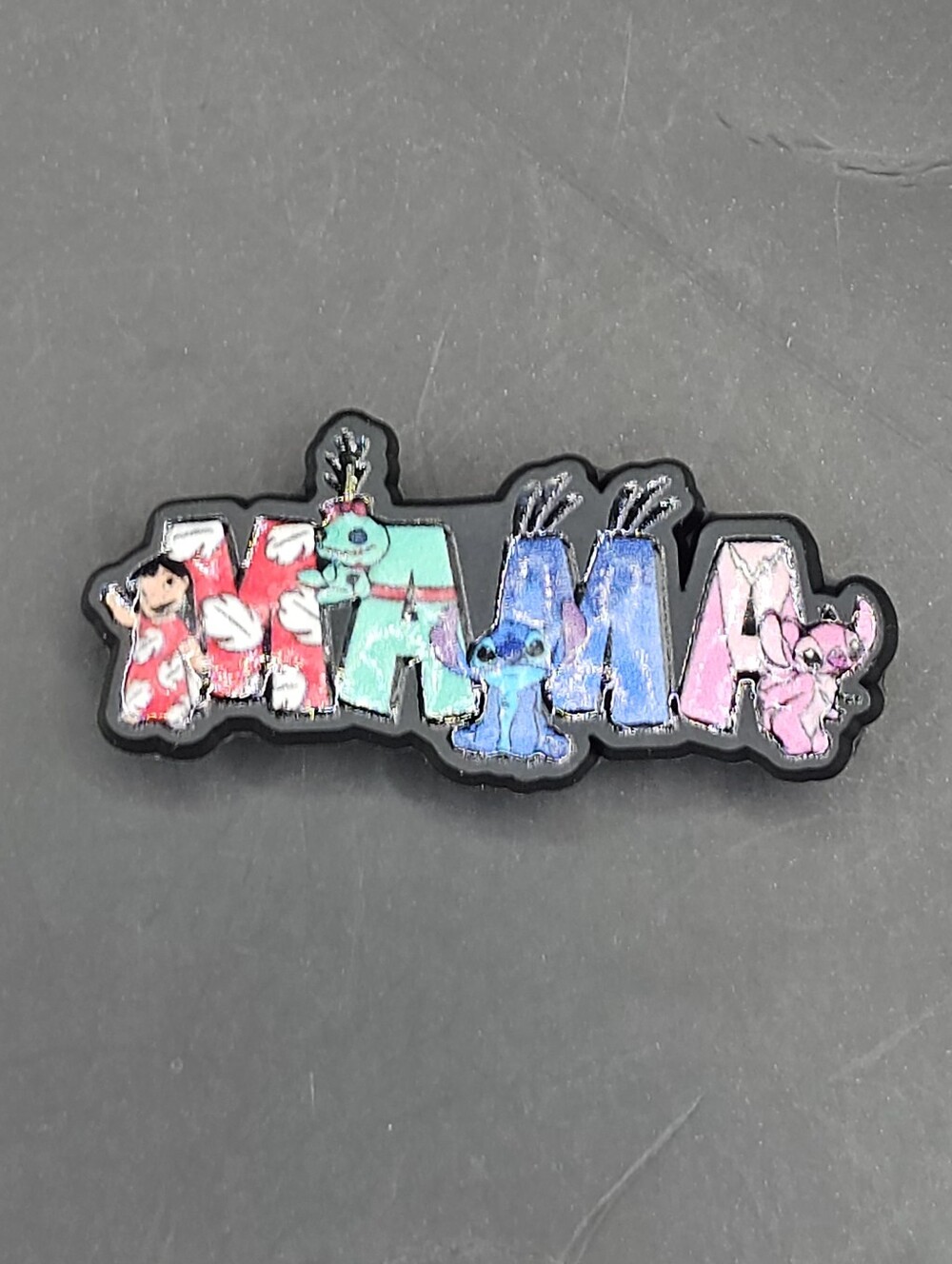 (5/$15) Mama font in Disney Lilo & Stitch Croc Charm